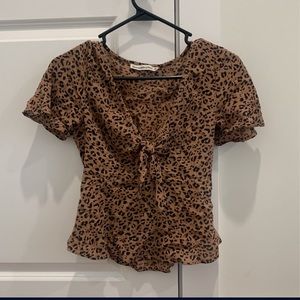 Abercrombie Leopard print top